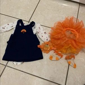 Thanksgiving baby outfit set